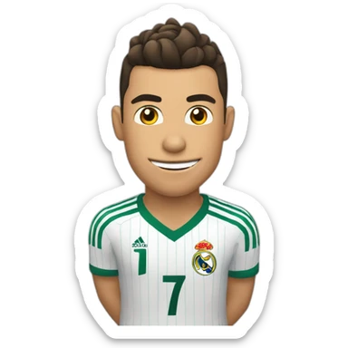 cristiano ronaldo qui crie siuuuuu en faisant le geste  sticker