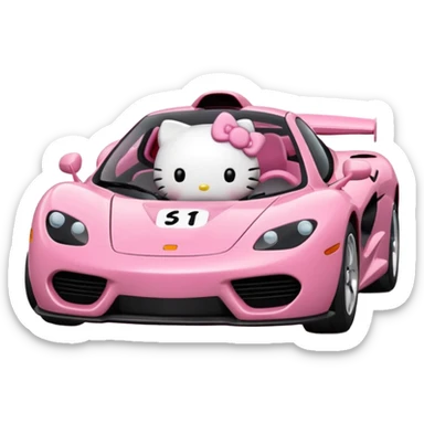 Hello kitty mclaren f1 sticker