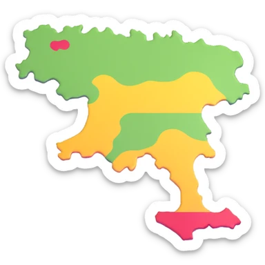 map of Sicily sticker