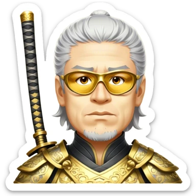 Golden Samurai sticker