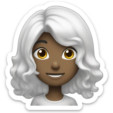 Coeur noir et blanc sticker