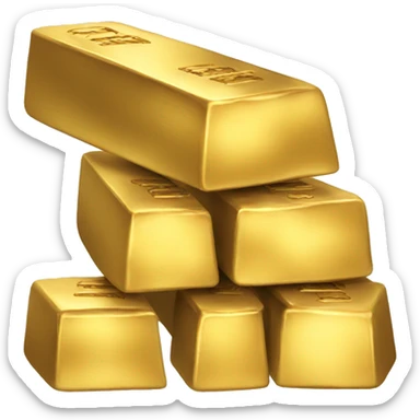 Gold bars sticker