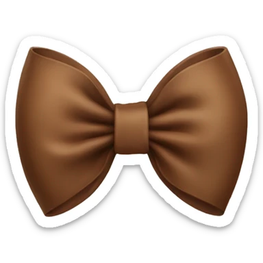 Brown bow  sticker