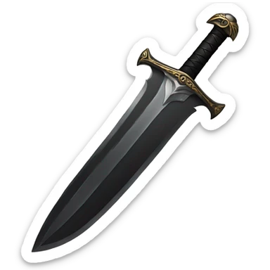 black sword sticker