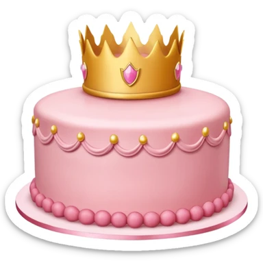 Princess peach cake sticker