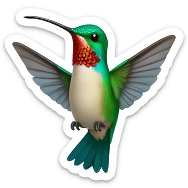 Hummingbird saying LOL sticker