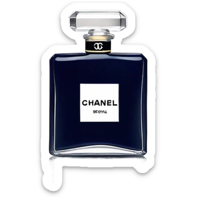navi blue Chanel perfume sticker