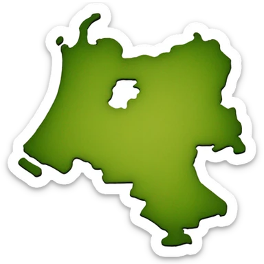 a map of the netherlands sticker
