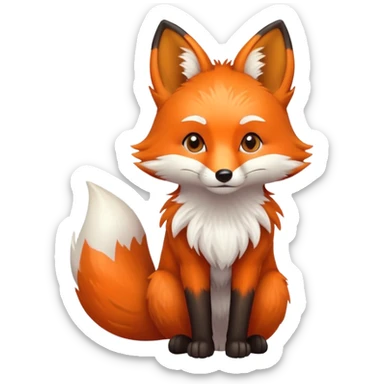 Furry fox  sticker