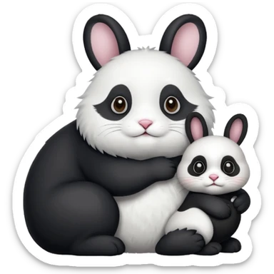 Cat,bunny,panda sticker