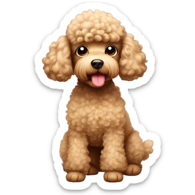 Poodle pooo sticker