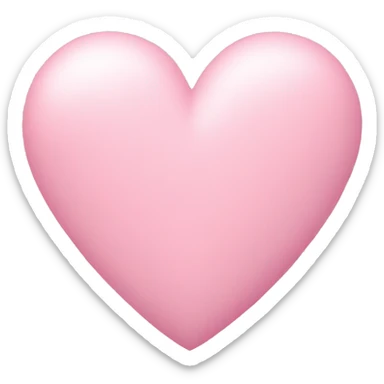 pastel pink heart sticker