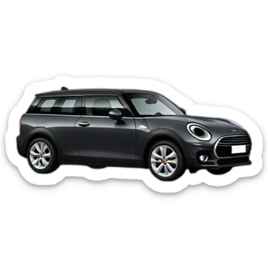 dark grey mini clubman sticker
