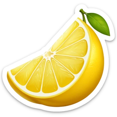 lemon wedge
 sticker