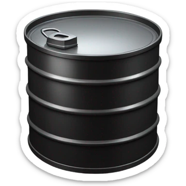 black oil barrel sticker