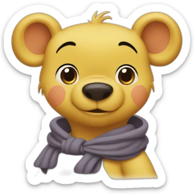 ane winnie the pooh sticker