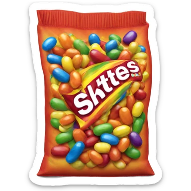 Bag of skittles sticker