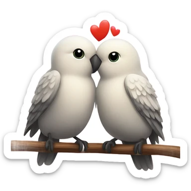 love birds sticker