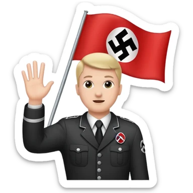 Nazi flag sticker