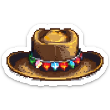Texas cowboy hat sticker