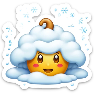 Snowstorm sticker