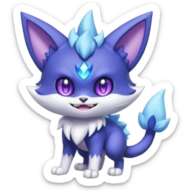 Sableye-Meowstic-Purloin-hybrid-fusion (full body) sticker
