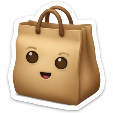 tan bag with twooo round things in it making an imprint on the outside but make the bag look like hairy skin sticker