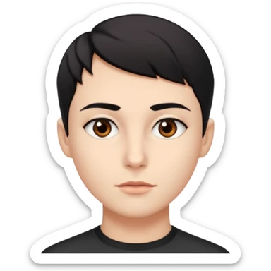 A person who has the sharpest jawline sticker