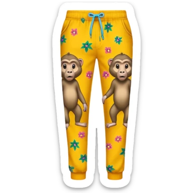 Pants with baboons on them sticker