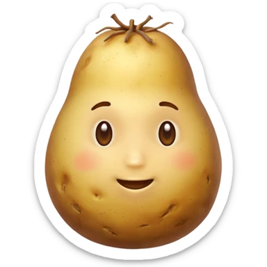 boiled potato simple energy food sticker