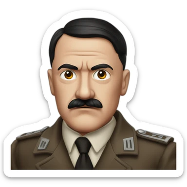 Hitler rouge sticker