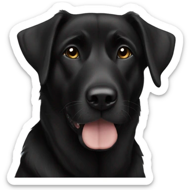 black german shepard lab mix  sticker