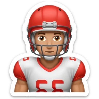 american football player sticker