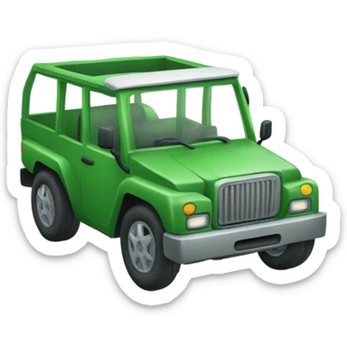 Green four wheeler  sticker