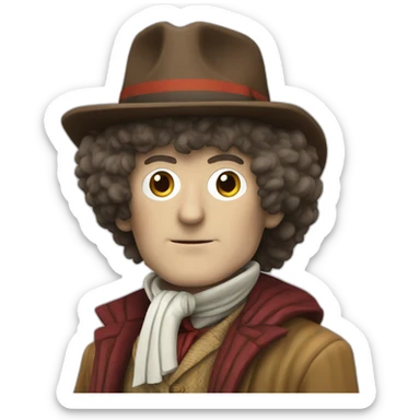The fourth doctor (Doctor who) sticker