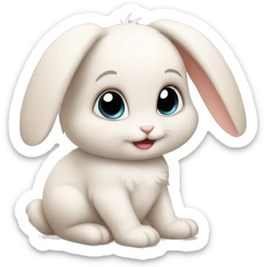 baby bunny  sticker