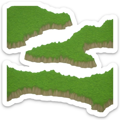 lake shaped as Garda lake sticker