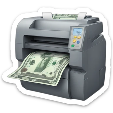 money printer says brrrrr sticker
