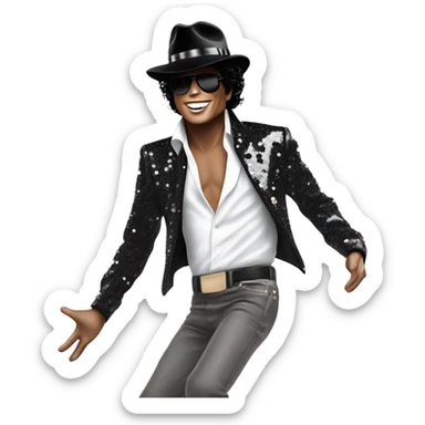 Micheal Jackson dancing  sticker