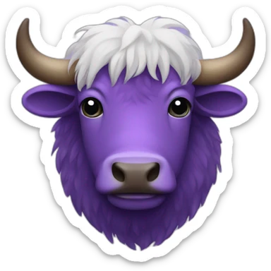 purple yak sticker