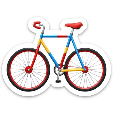 Circus bicycle with one wheel  sticker