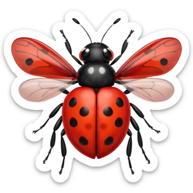 ladybug dibujos amimados sticker