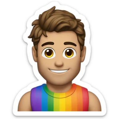 zac efron on a gay pride sticker
