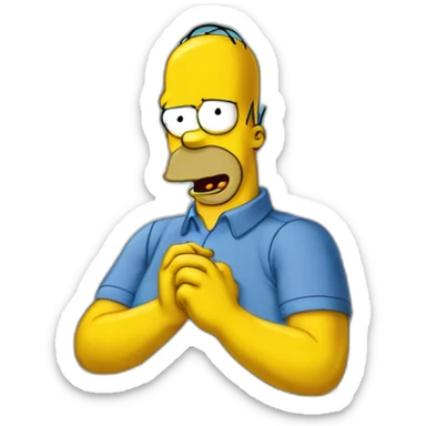 Homer_Simpson_Joyeux sticker