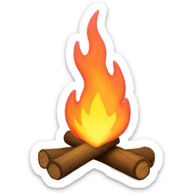 Light pink campfire sticker
