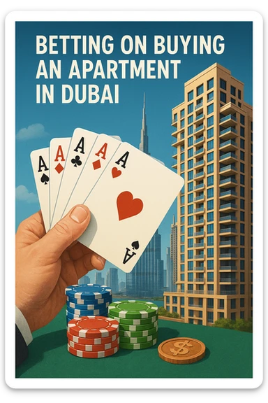 Betting on buying an apartment in Dubai sticker