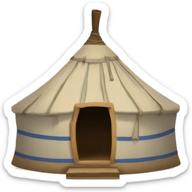 Mongolian yurt sticker