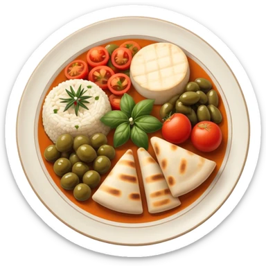 mediterranean food sticker