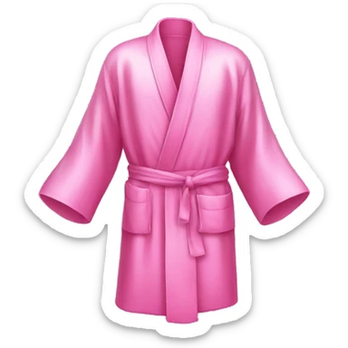 Pink silk robe sticker