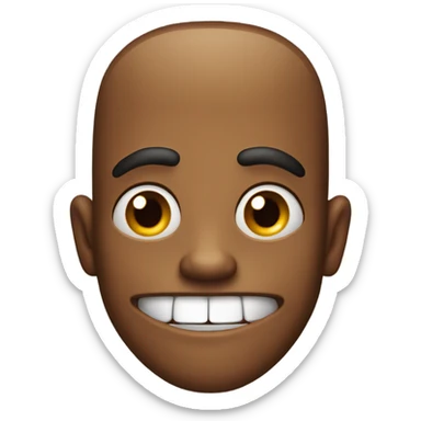 creepy man smiling sticker